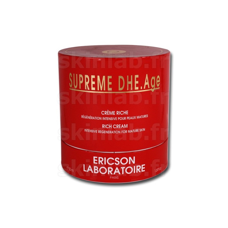 Crème Riche SUPREME DHE.Age E296 Ericson Laboratoire - Pot Crème Riche SUPREME DHE.Age E296 Ericson Laboratoire - Pot