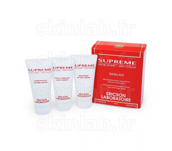 Mini-Kit SUPREME DHE.Age Retinox D710 comprenant D684 Sérum D711 Crème Light D712 Crème Lifting Ericson Laboratoire - 3 T 10ml