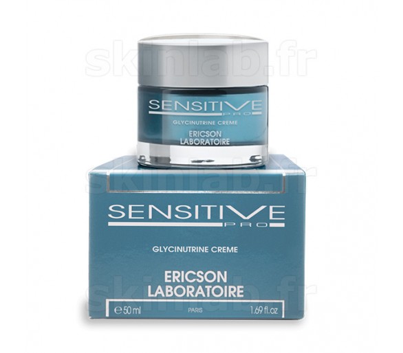 Crème Nutrition Confort Glycinutrine SENSITIVE PRO. E1384 Ericson Laboratoire - Flacon pompe 50ml