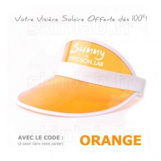 Visière Solaire Sunny Ericson.Lab ORANGE Offerte dès 100€