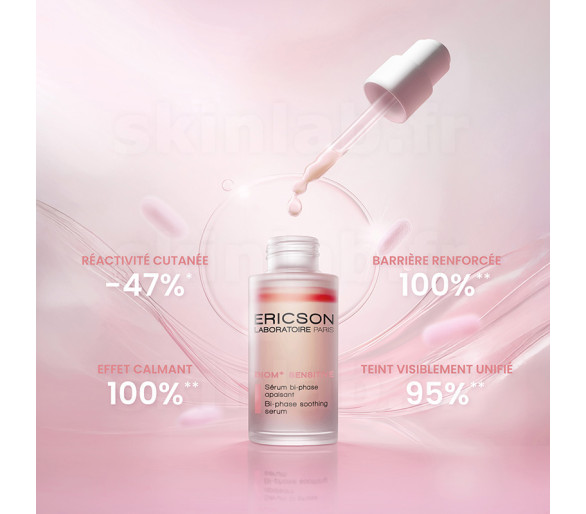 SÉRUM BI-PHASE APAISANT E1180 BIOM+ SENSITIVE ERICSON LABORATOIRE - Flacon 30ml